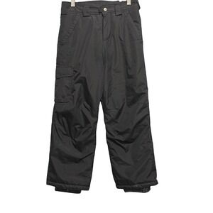 White Sierra Boys Black Insulated‎ Snow Pants Cargo Ski Snowboard Size S Small